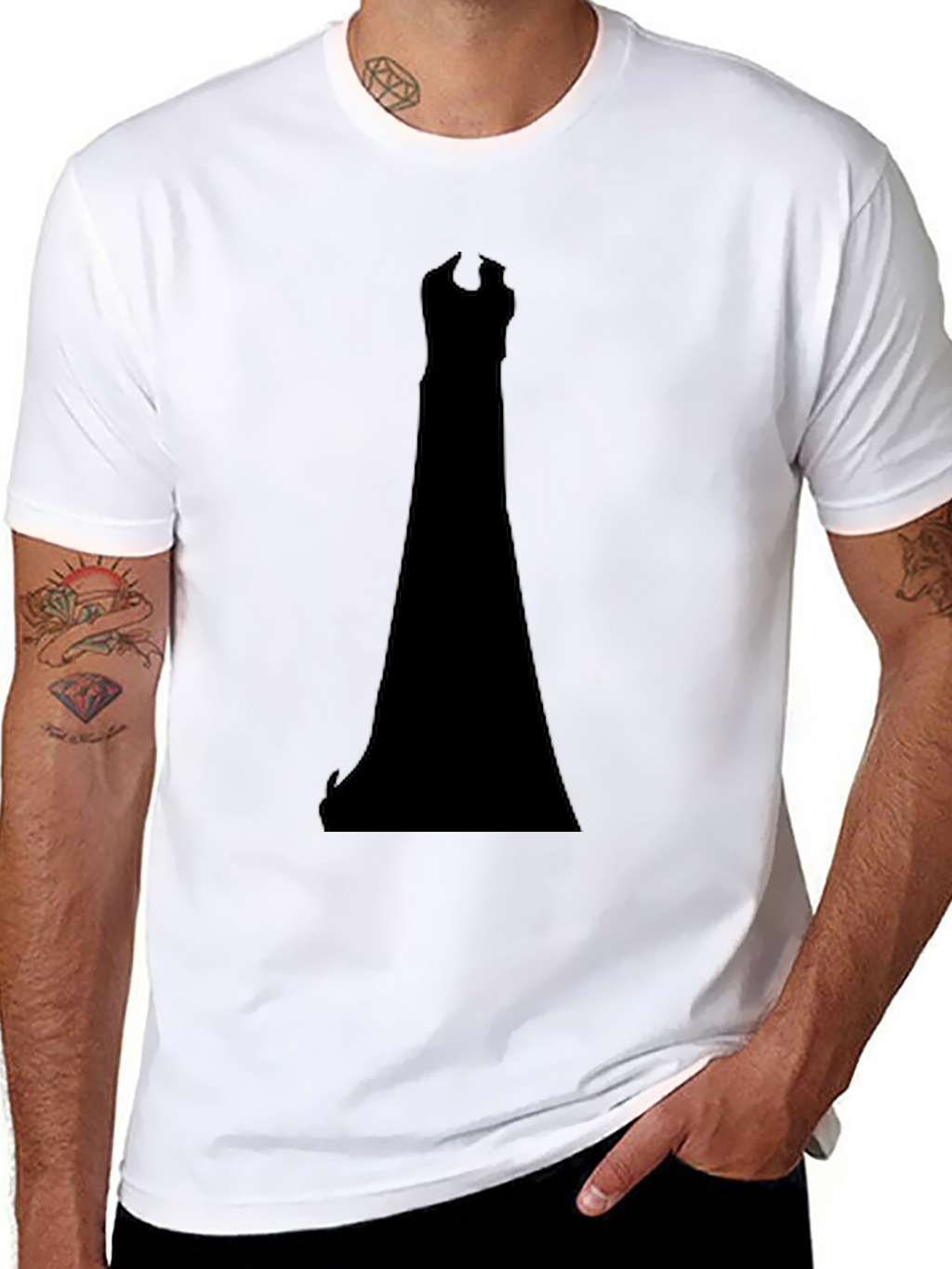 Tower Silhouette Black T-Shirt