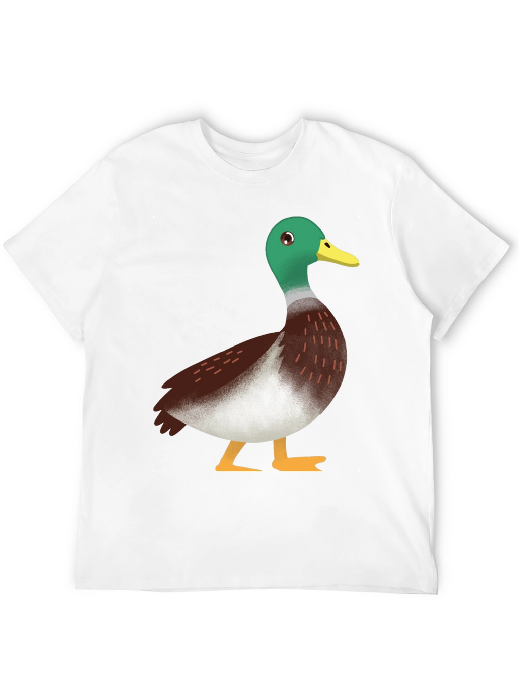 Duck Graphic Tee - Black Cotton Casual