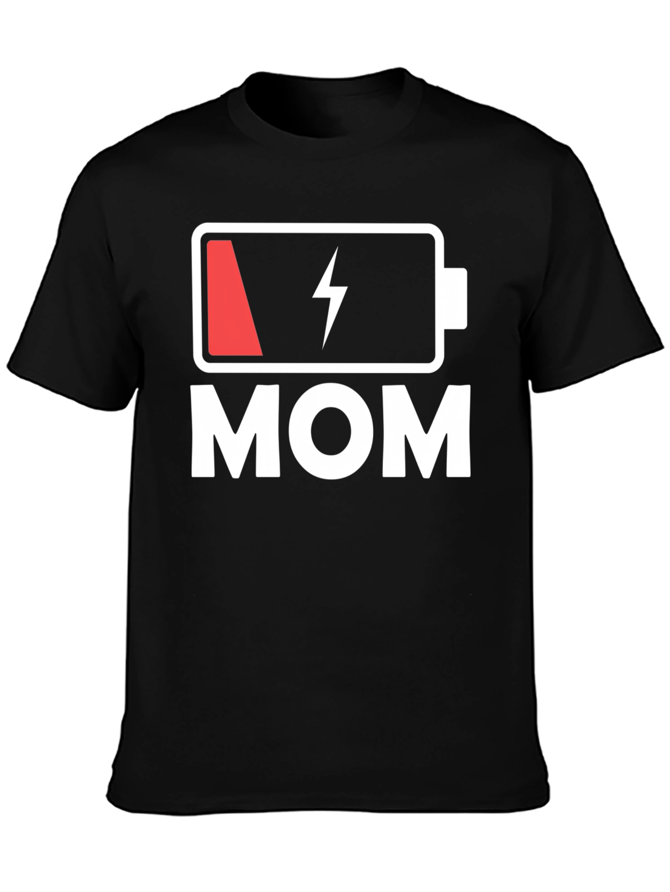 Low Battery Mom Graphic T-Shirt
