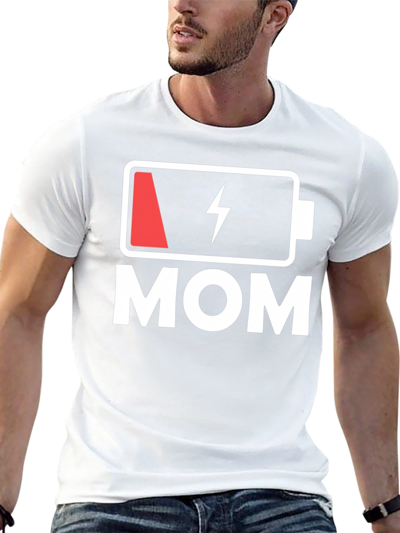 Low Battery Mom Graphic T-Shirt