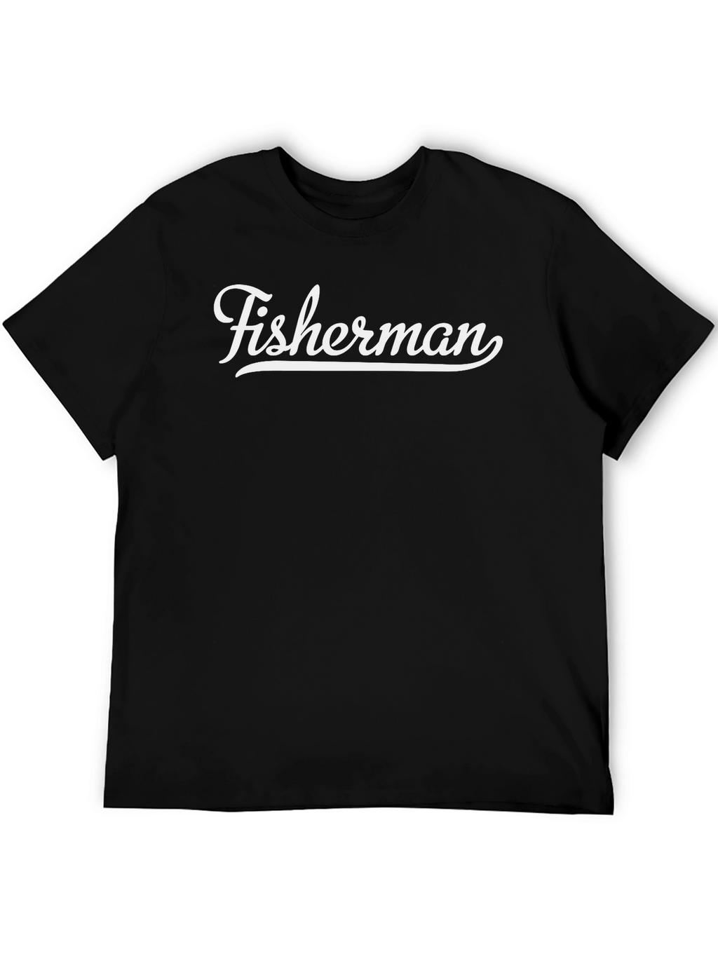 Fisherman Graphic T-Shirt - Crew Neck Short Sleeve