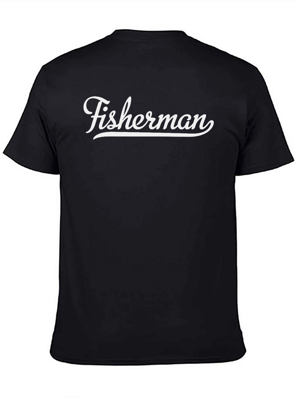 Fisherman Graphic T-Shirt - Crew Neck Short Sleeve