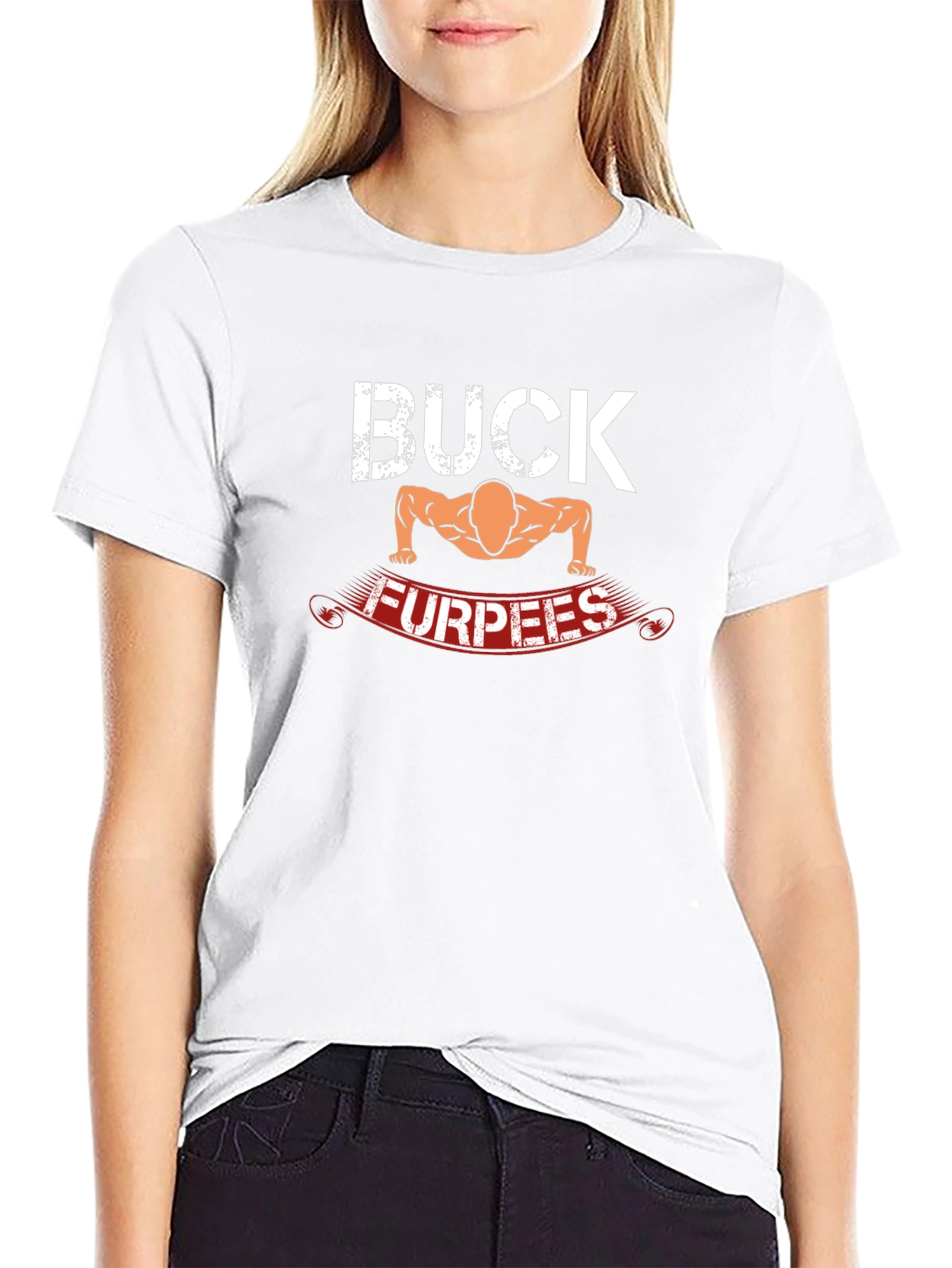 Buck Furpees Black T-Shirt | Workout Fitness Apparel
