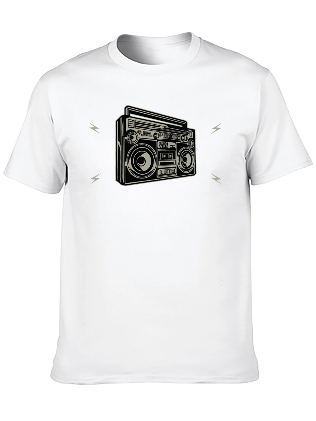 Retro Boombox Graphic Tee - Classic Style