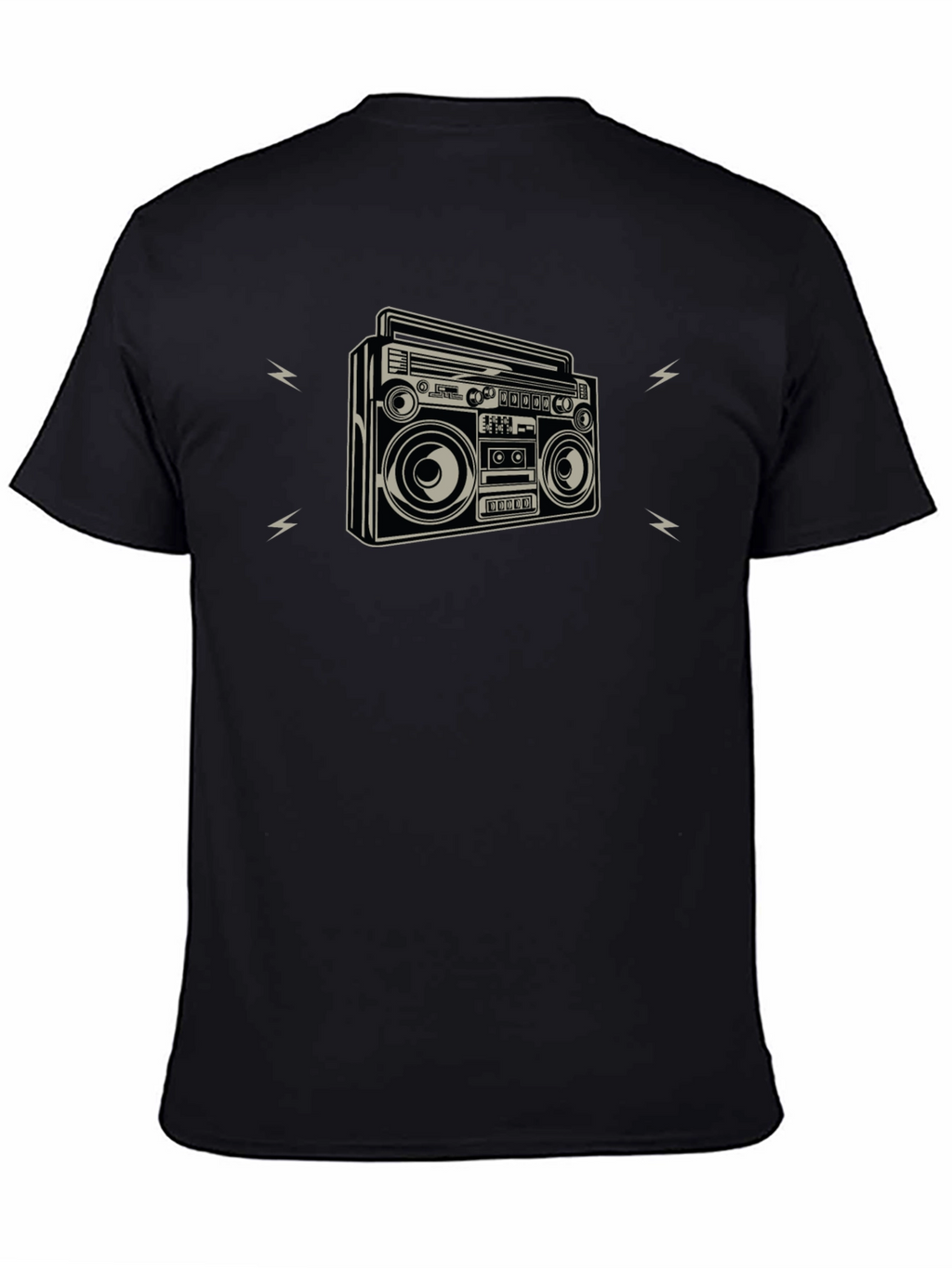 Retro Boombox Graphic Tee - Classic Style