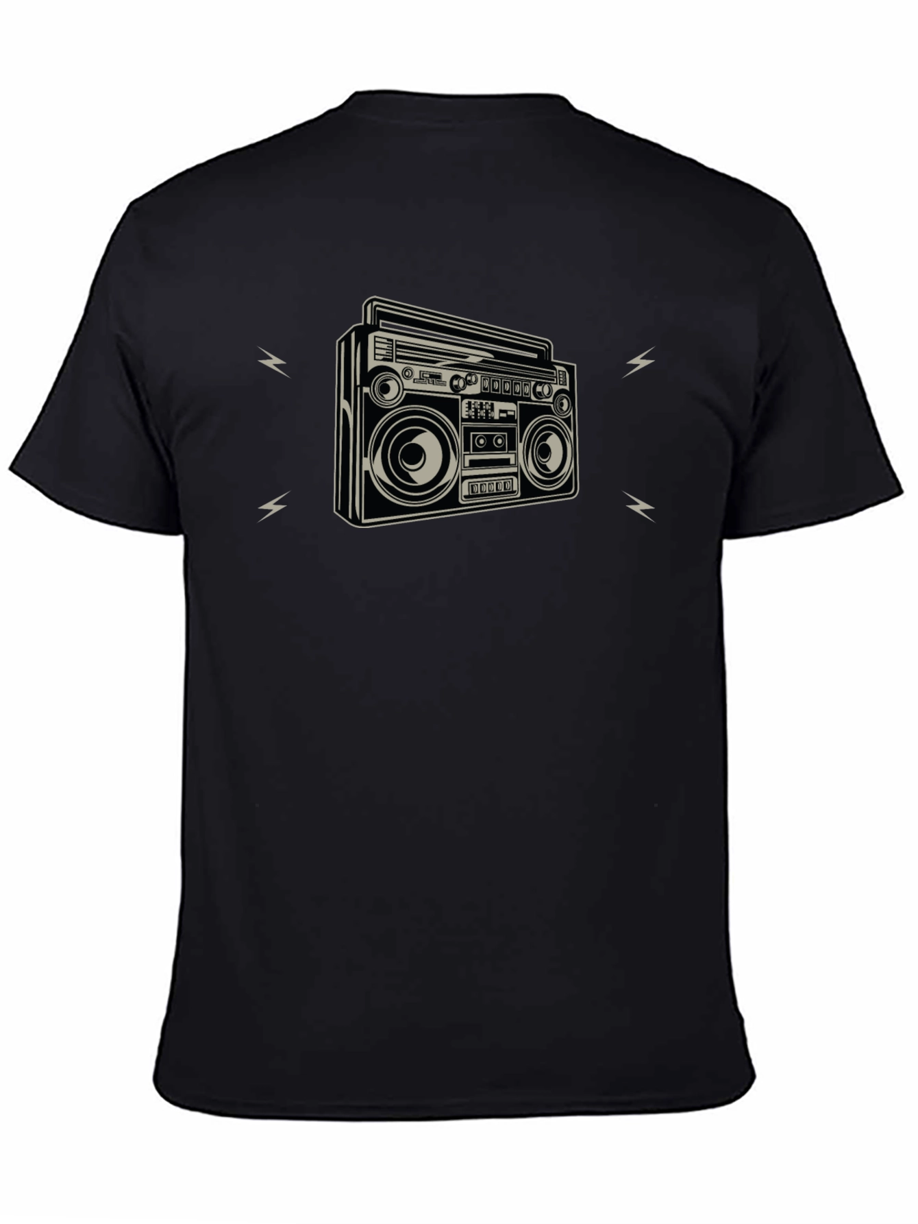Retro Boombox Graphic Tee - Classic Style