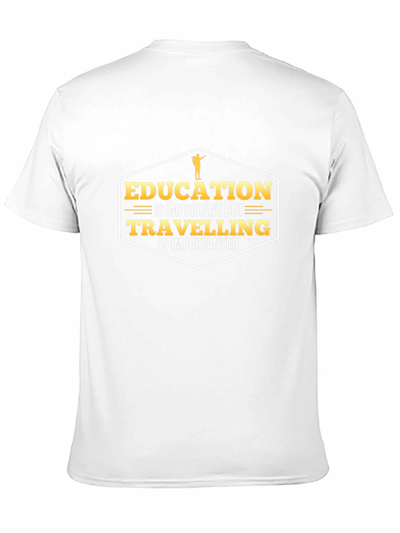 Education vs. Travel Tee - Important Debate T-Shirt