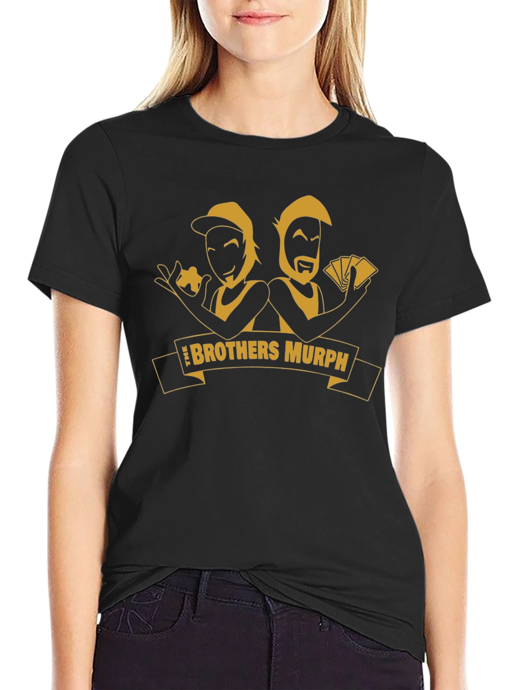 Brothers Murph Graphic Tee - Black Cotton T-Shirt