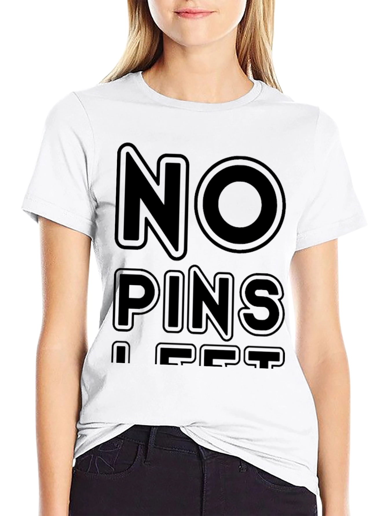 No Pins A Pet Black T-Shirt