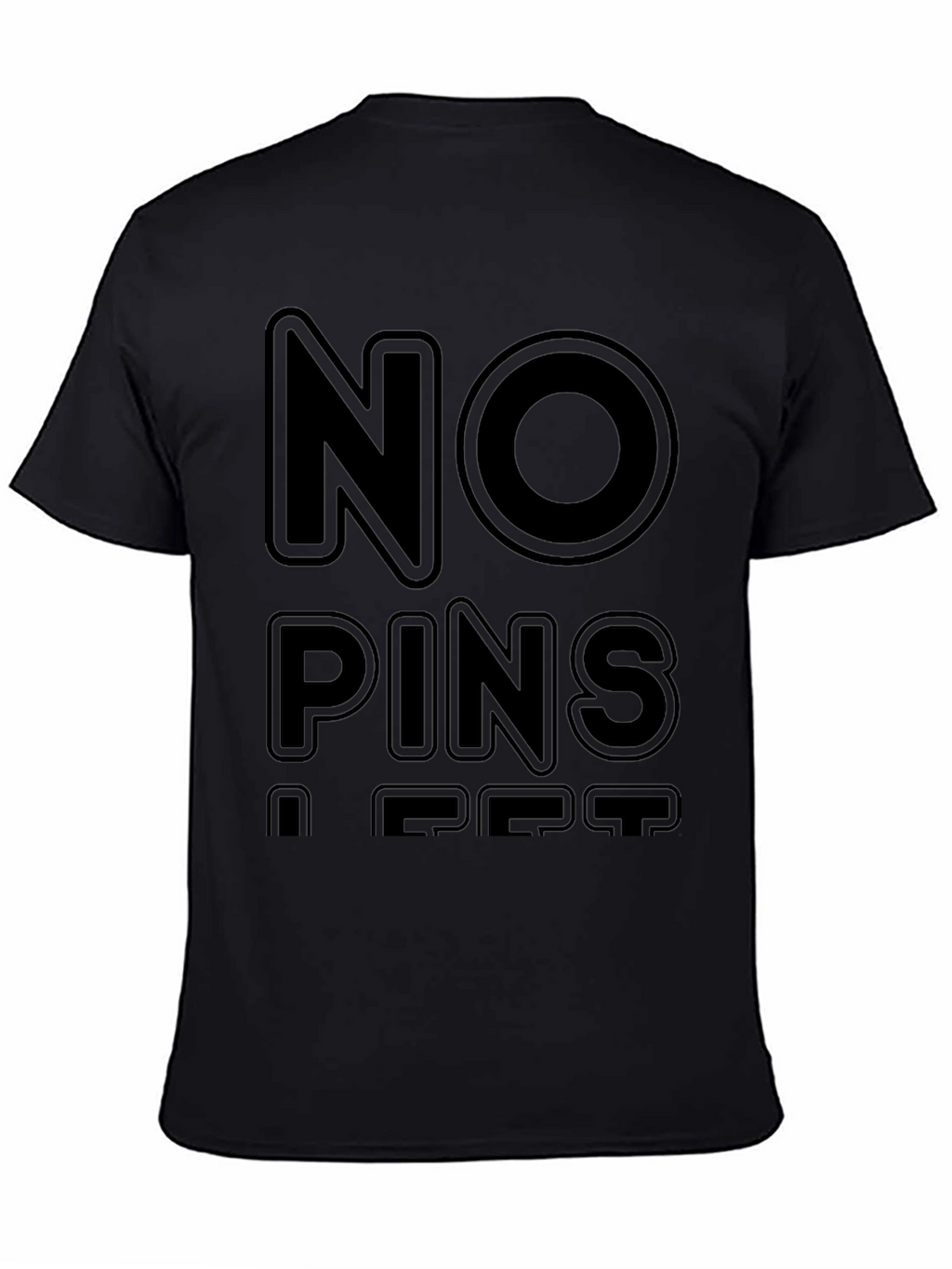 No Pins A Pet Black T-Shirt