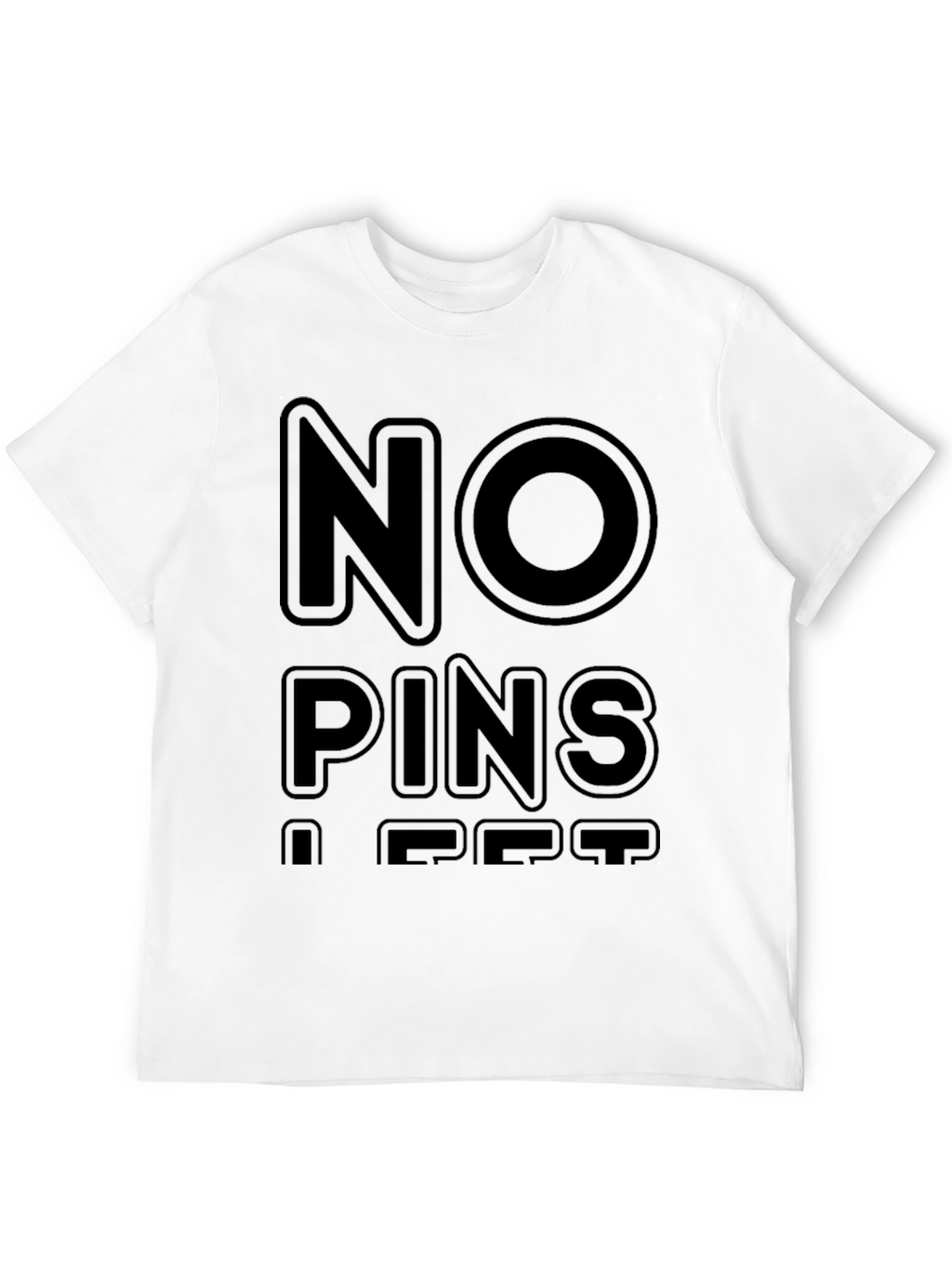 No Pins A Pet Black T-Shirt