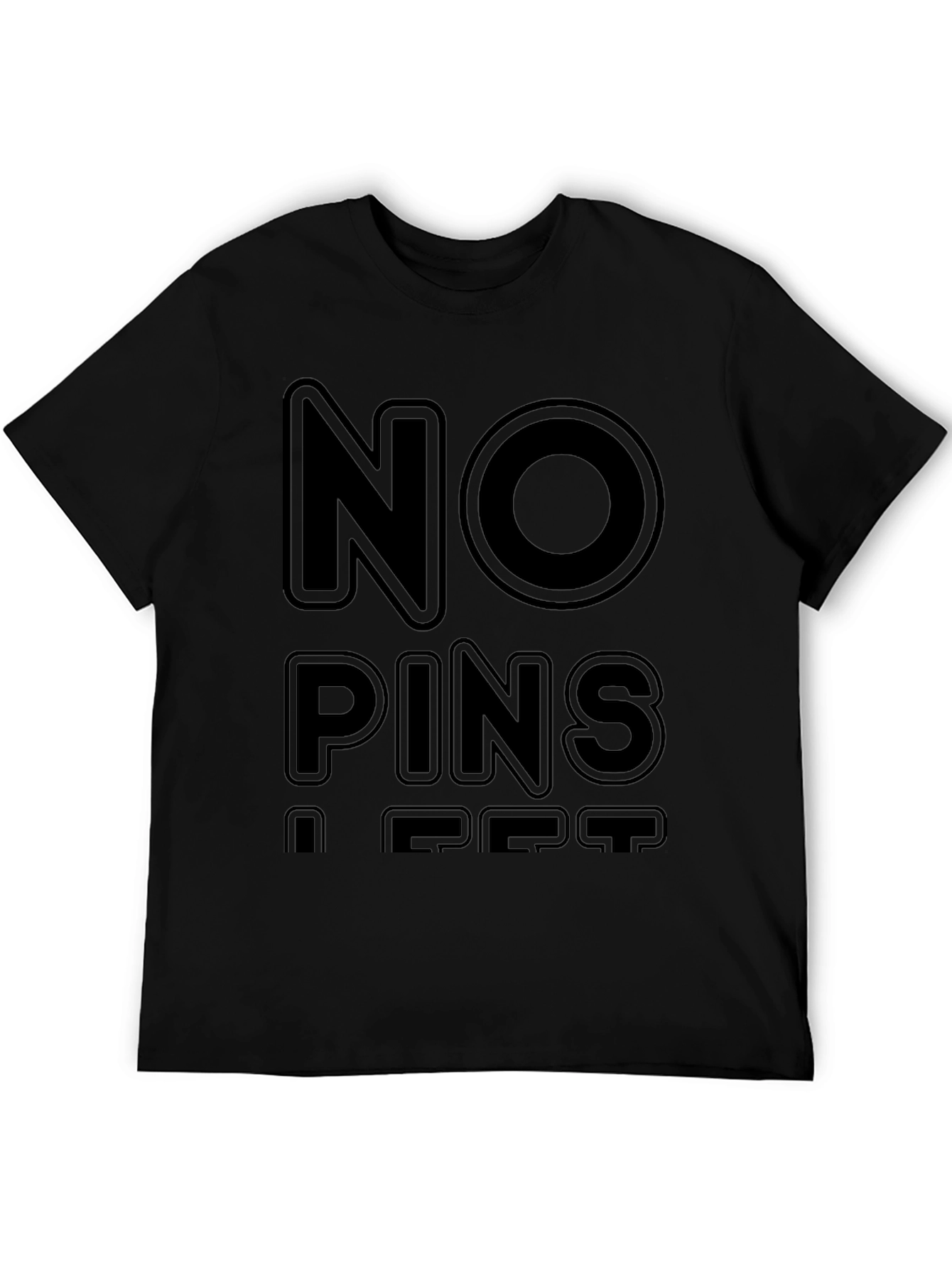 No Pins A Pet Black T-Shirt