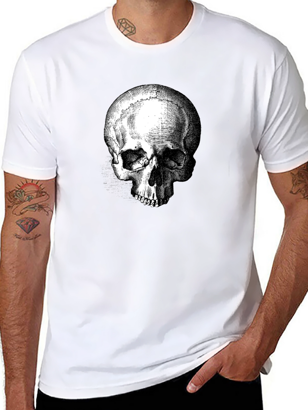 Skull Graphic T-Shirt - Gothic Style Tee
