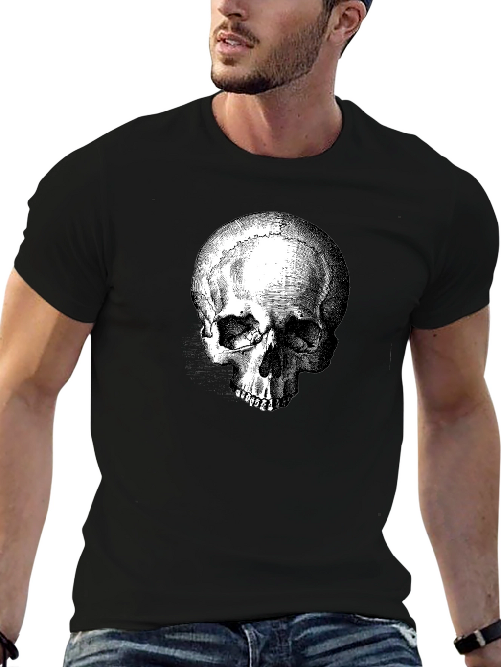 Skull Graphic T-Shirt - Gothic Style Tee