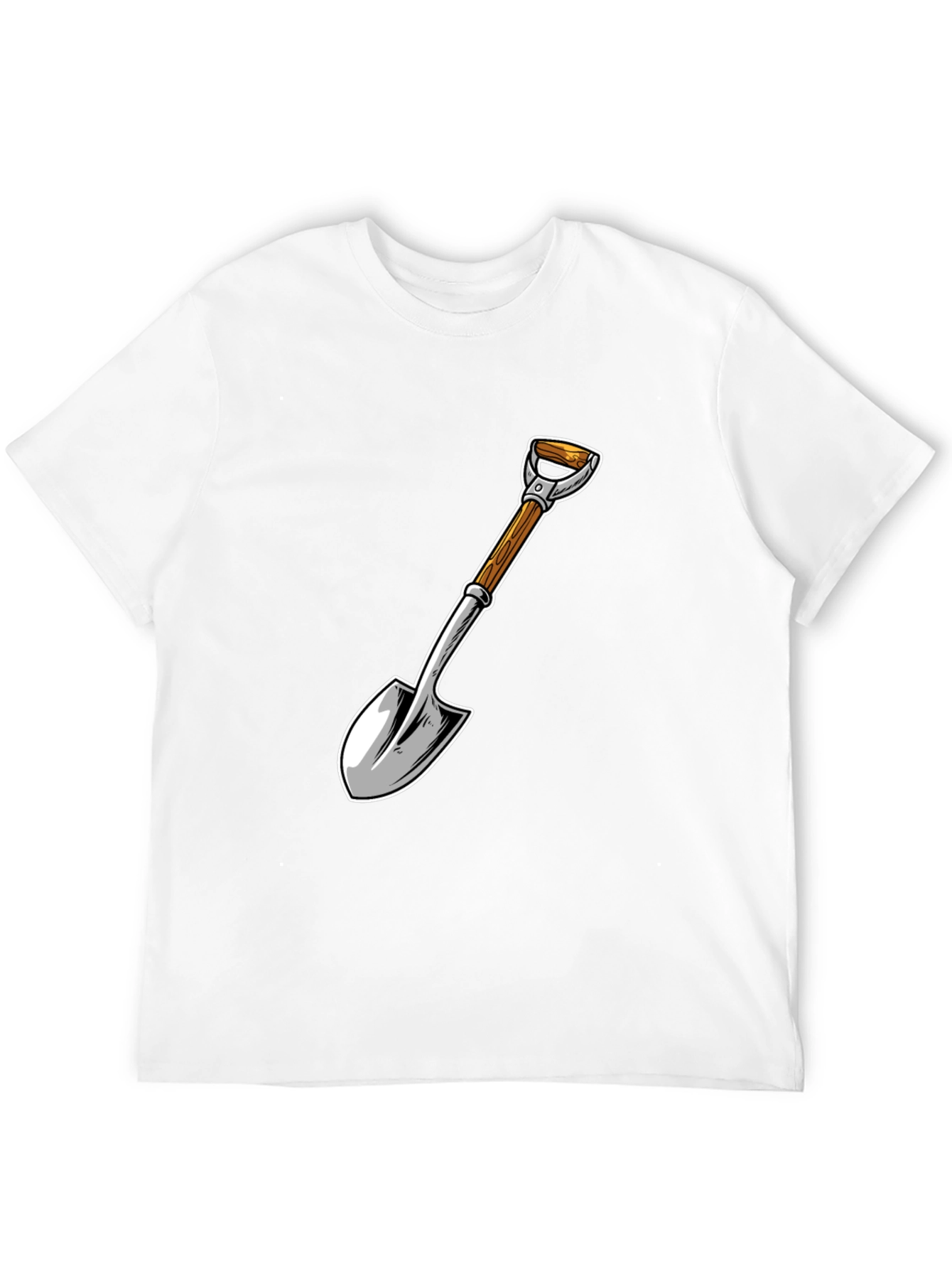 Shovel Graphic T-Shirt - Black Cotton Blend