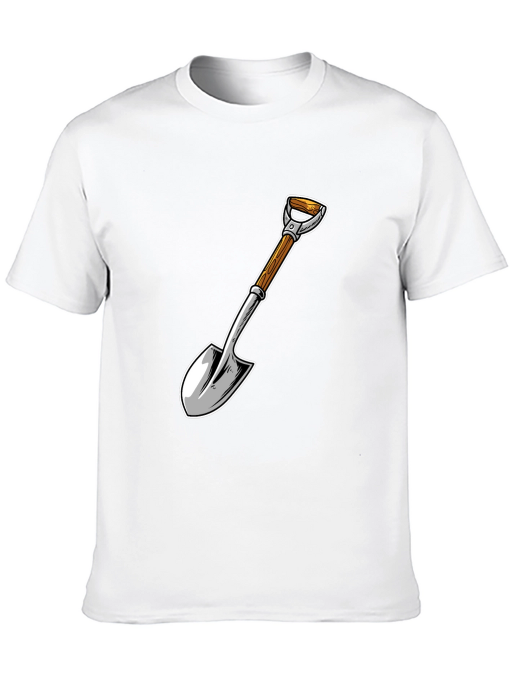 Shovel Graphic T-Shirt - Black Cotton Blend