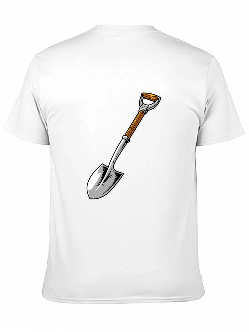 Shovel Graphic T-Shirt - Black Cotton Blend
