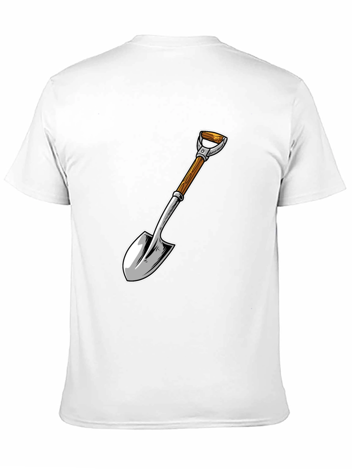 Shovel Graphic T-Shirt - Black Cotton Blend