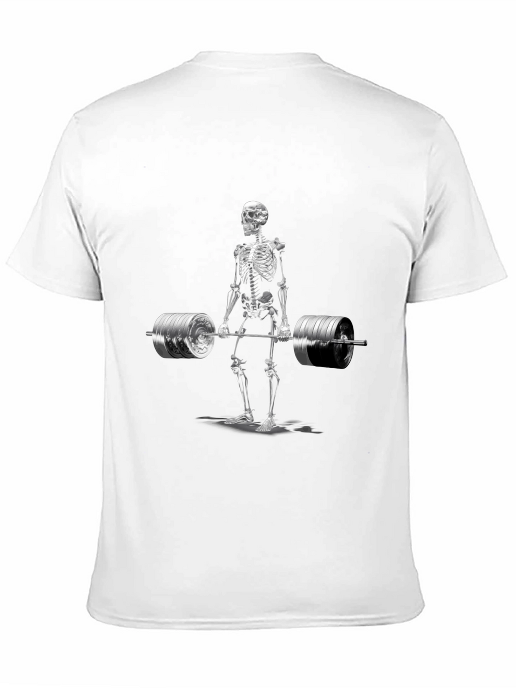 Skeleton Weightlifting T-Shirt - Gym Humor