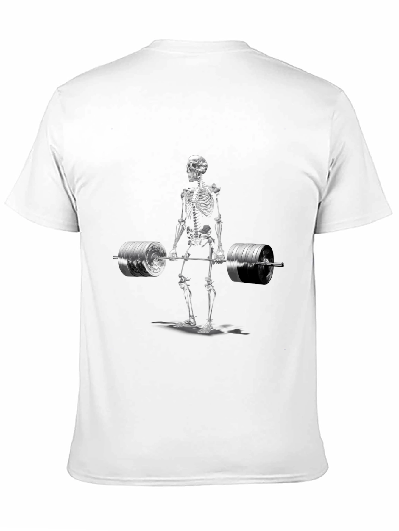 Skeleton Weightlifting T-Shirt - Gym Humor