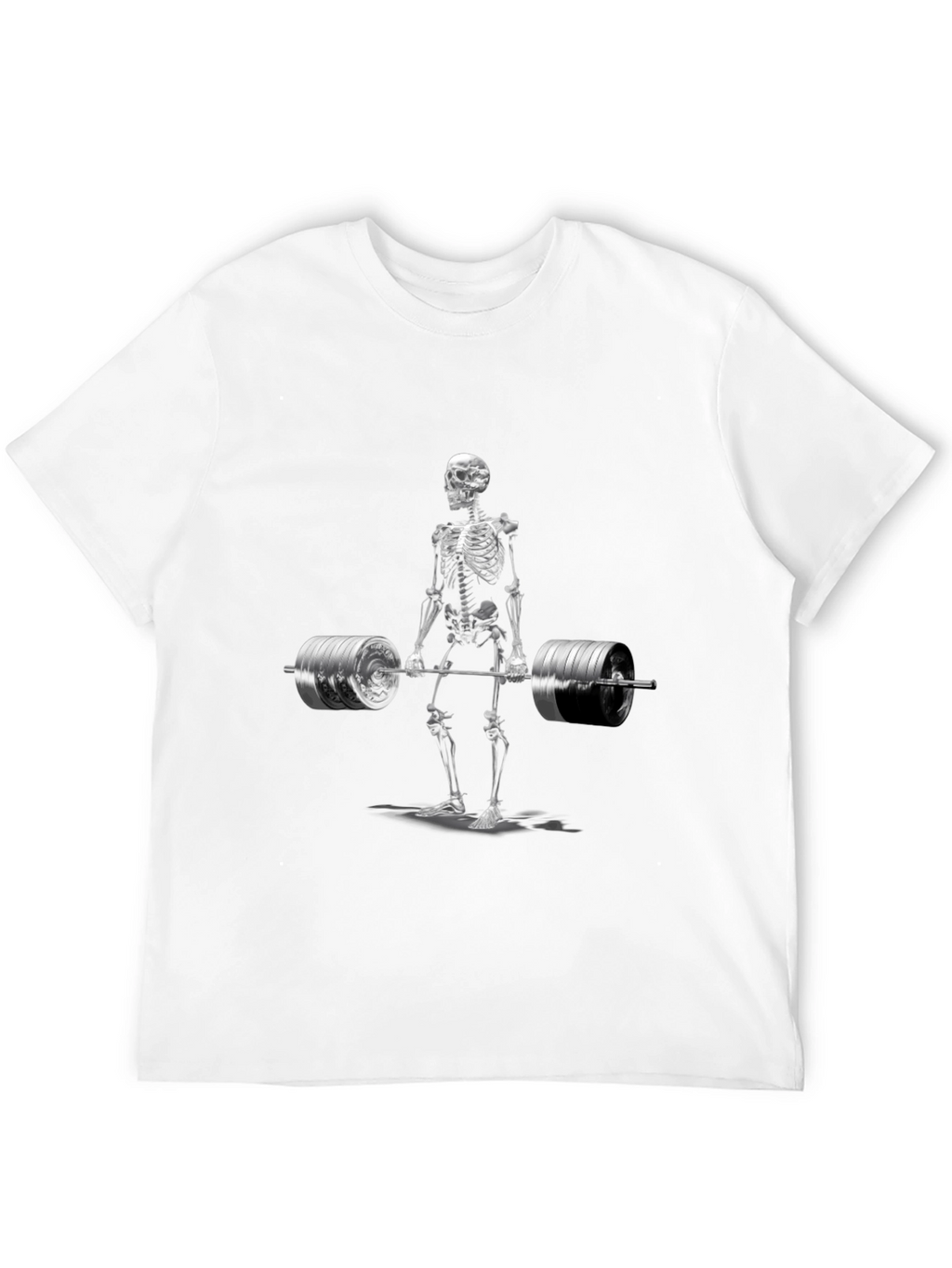Skeleton Weightlifting T-Shirt - Gym Humor