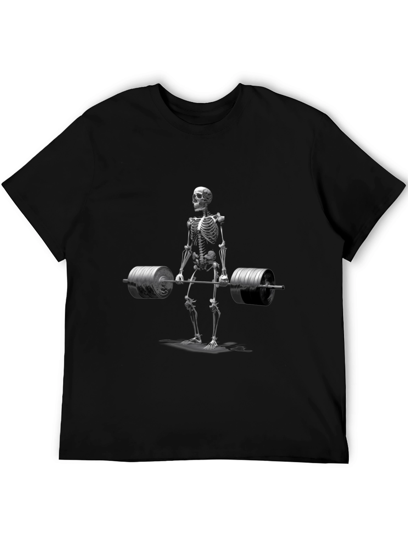 Skeleton Weightlifting T-Shirt - Gym Humor