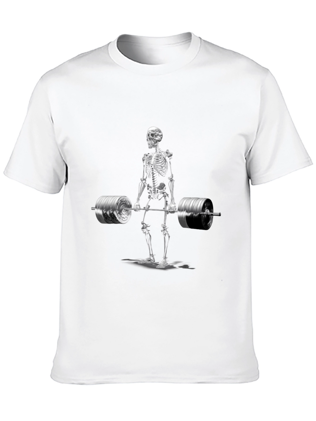 Skeleton Weightlifting T-Shirt - Gym Humor
