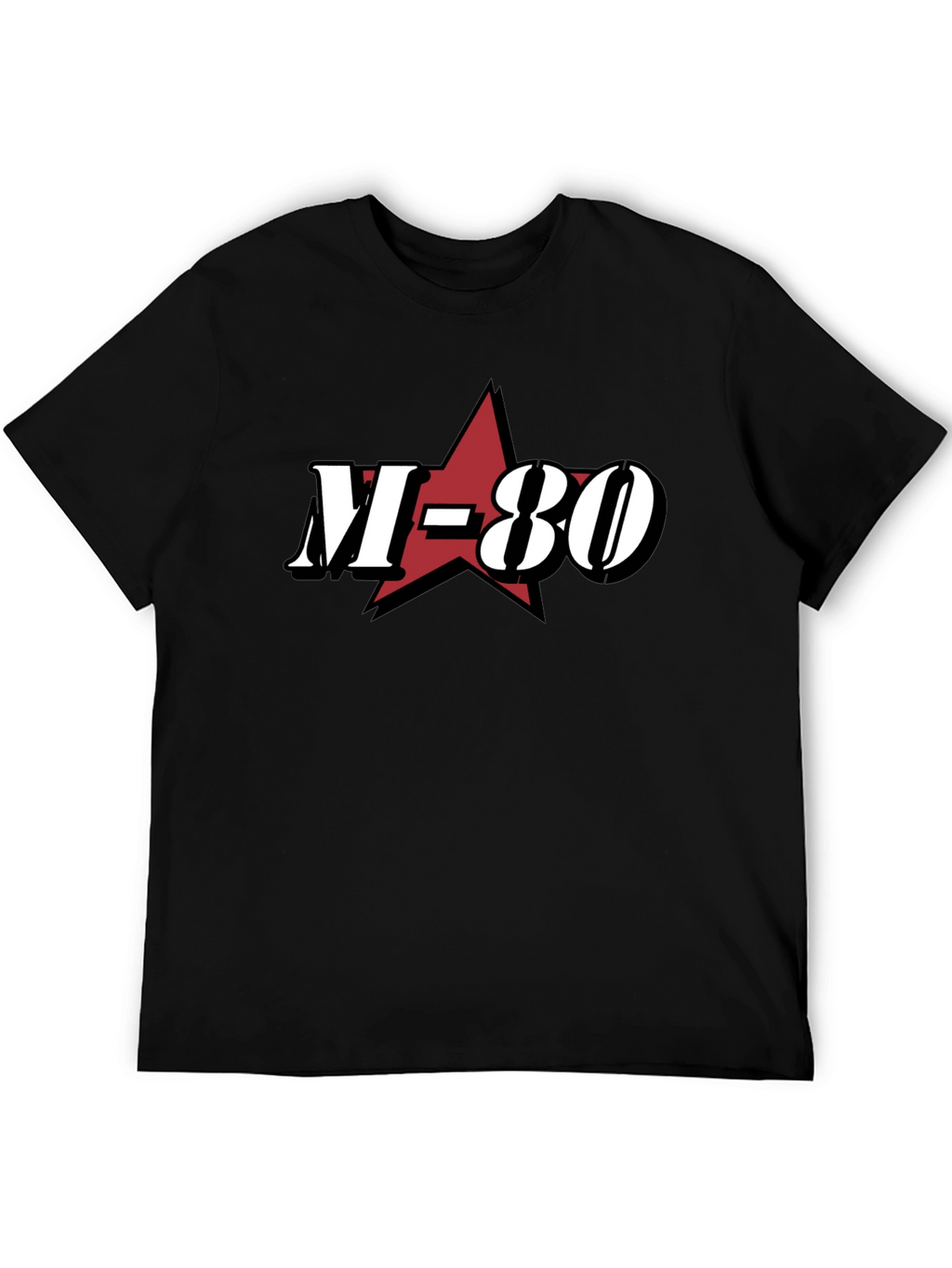 M-80 Graphic Tee - Black Cotton Blend