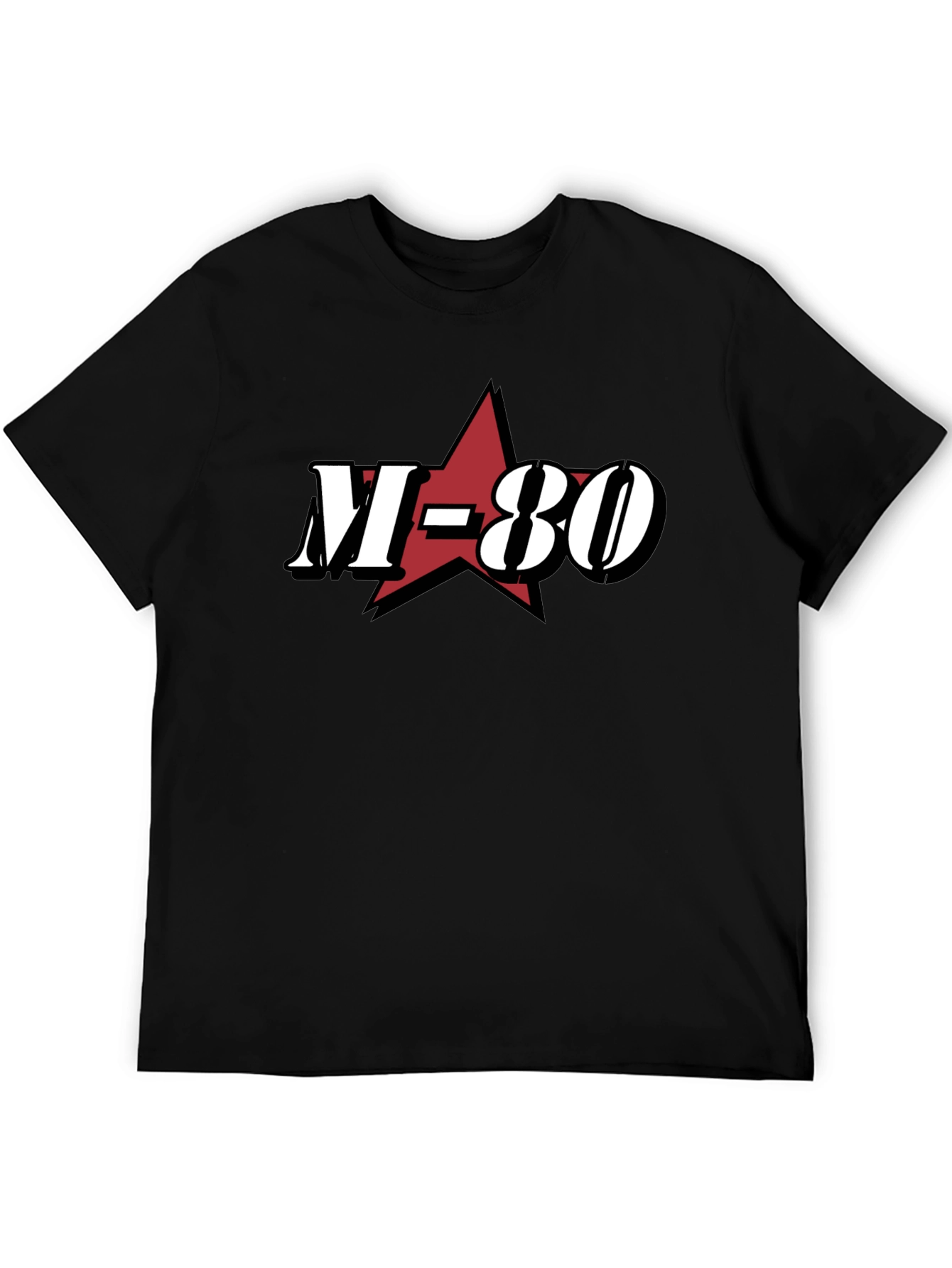 M-80 Graphic Tee - Black Cotton Blend