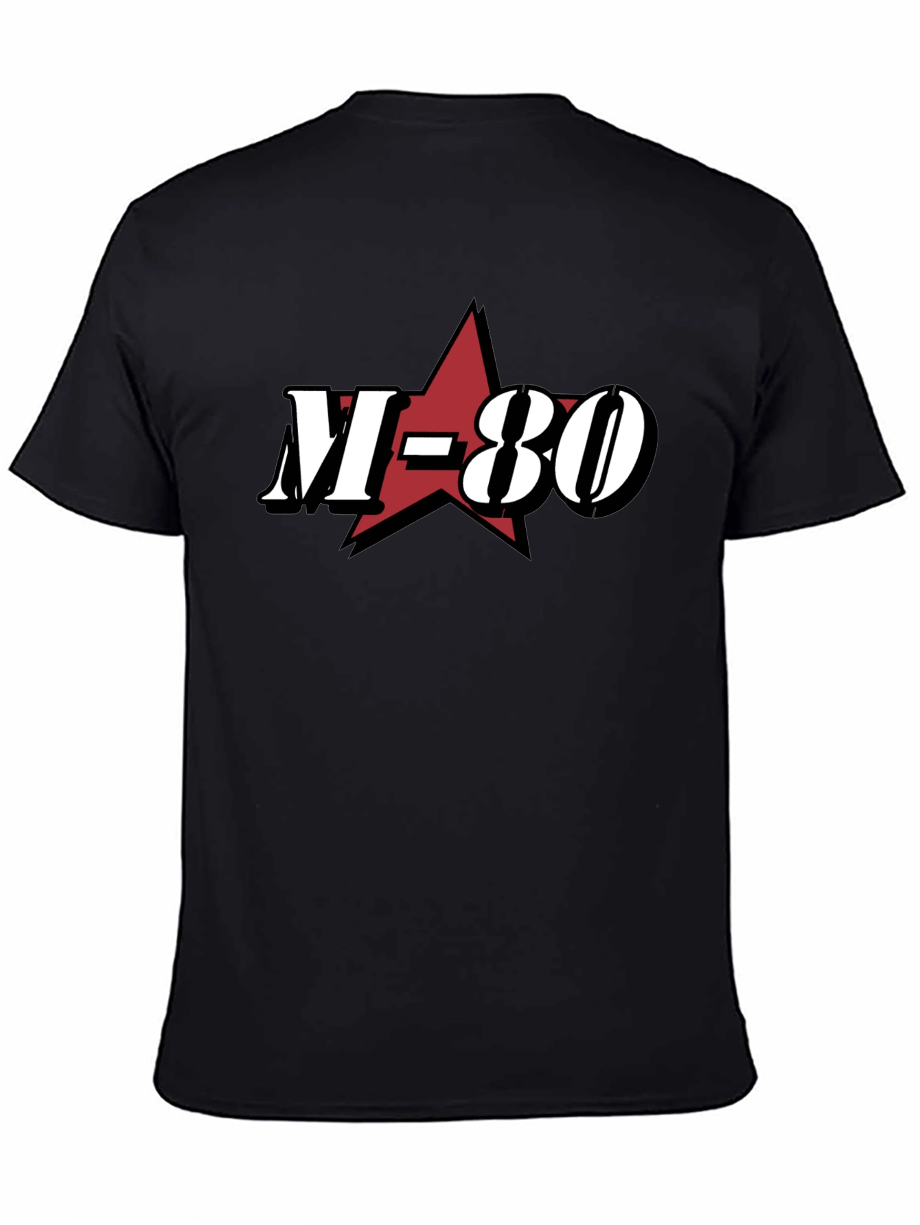M-80 Graphic Tee - Black Cotton Blend