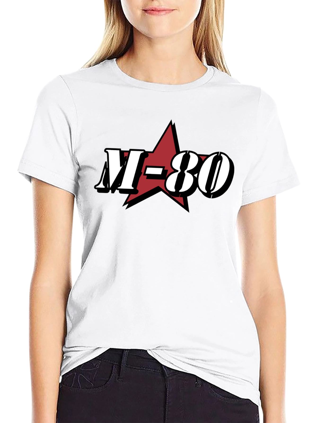 M-80 Graphic Tee - Black Cotton Blend