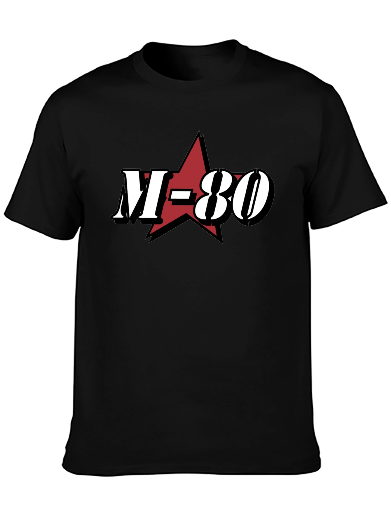 M-80 Graphic Tee - Black Cotton Blend