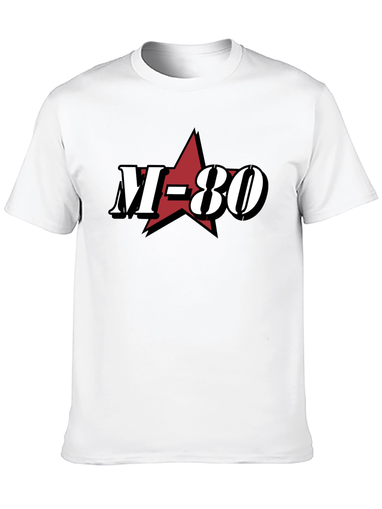 M-80 Graphic Tee - Black Cotton Blend