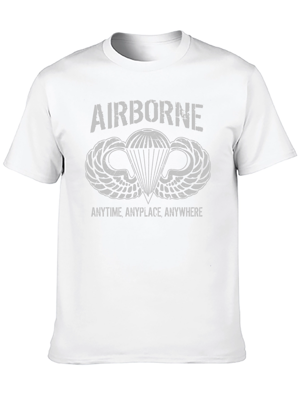 Airborne Paratrooper T-Shirt - Anytime Anyplace Anywhere