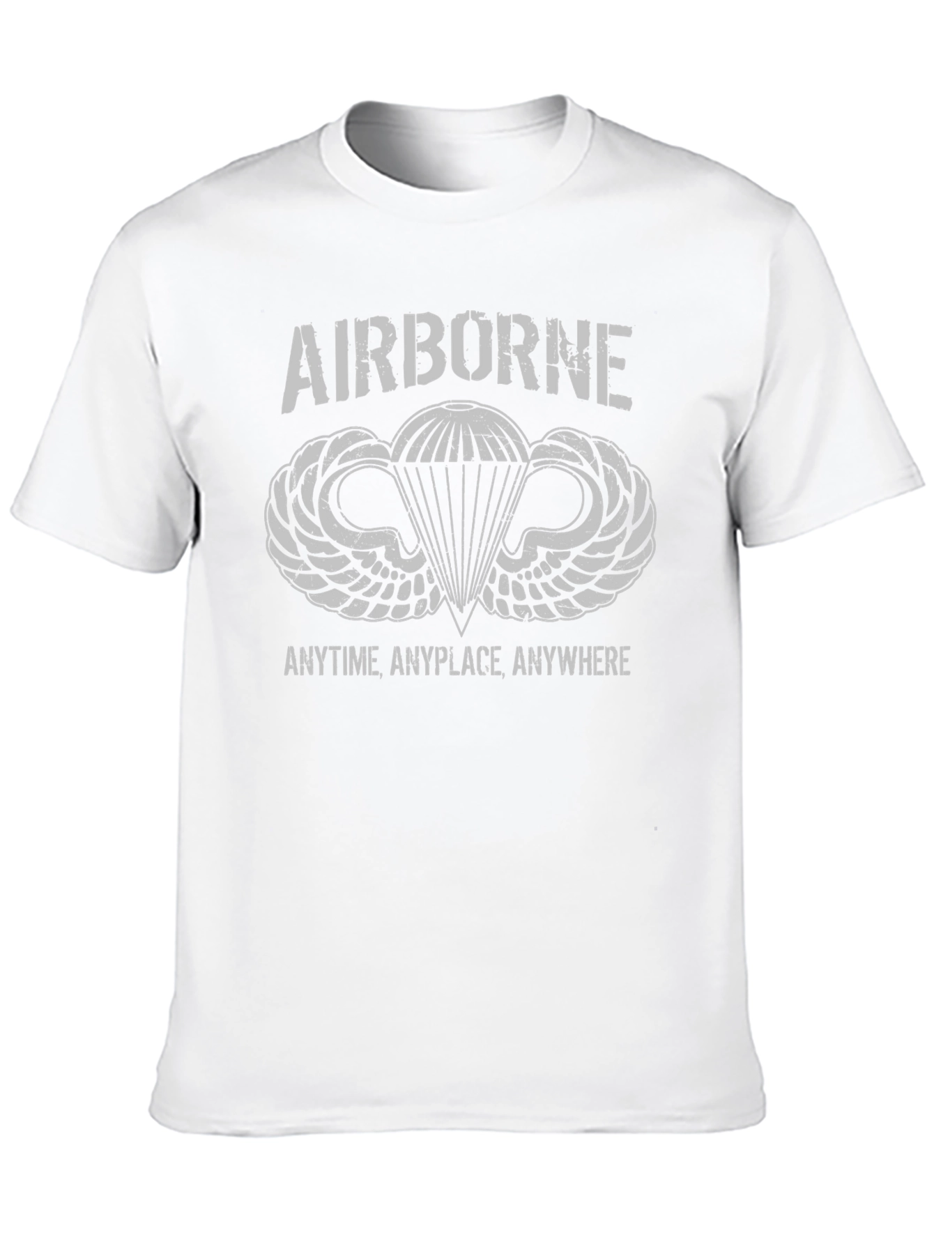 Airborne Paratrooper T-Shirt - Anytime Anyplace Anywhere