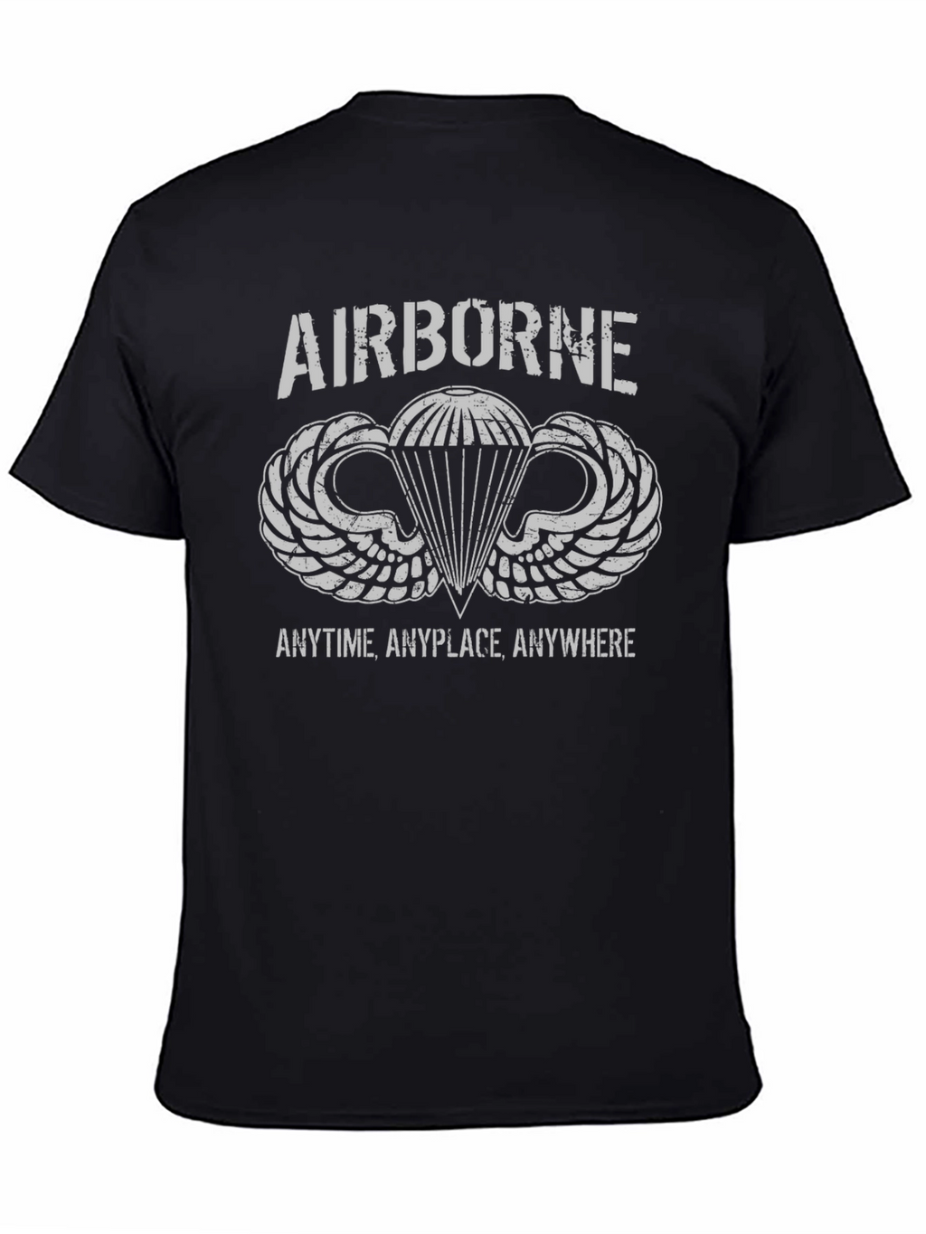 Airborne Paratrooper T-Shirt - Anytime Anyplace Anywhere