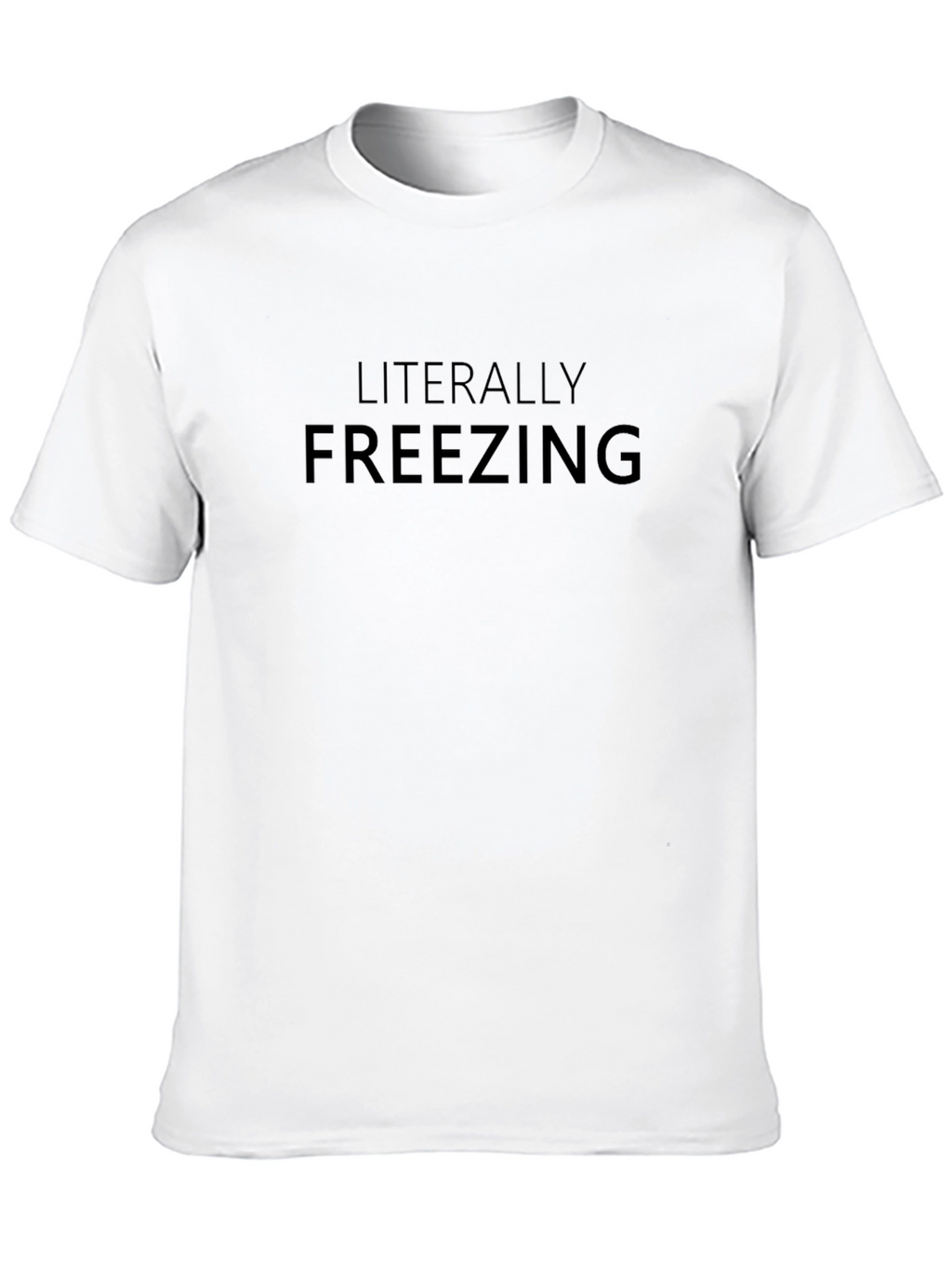 Literally Freezing T-Shirt - Mens Black Tee
