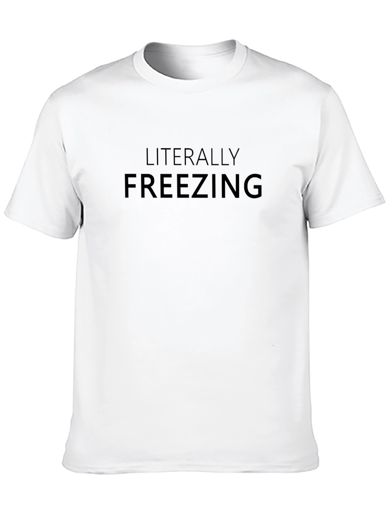 Literally Freezing T-Shirt - Mens Black Tee