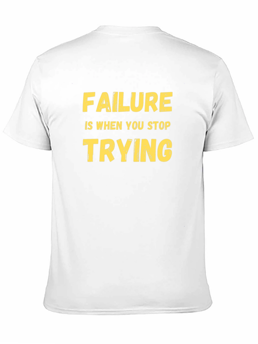 Motivational Black T-Shirt - Never Stop Trying