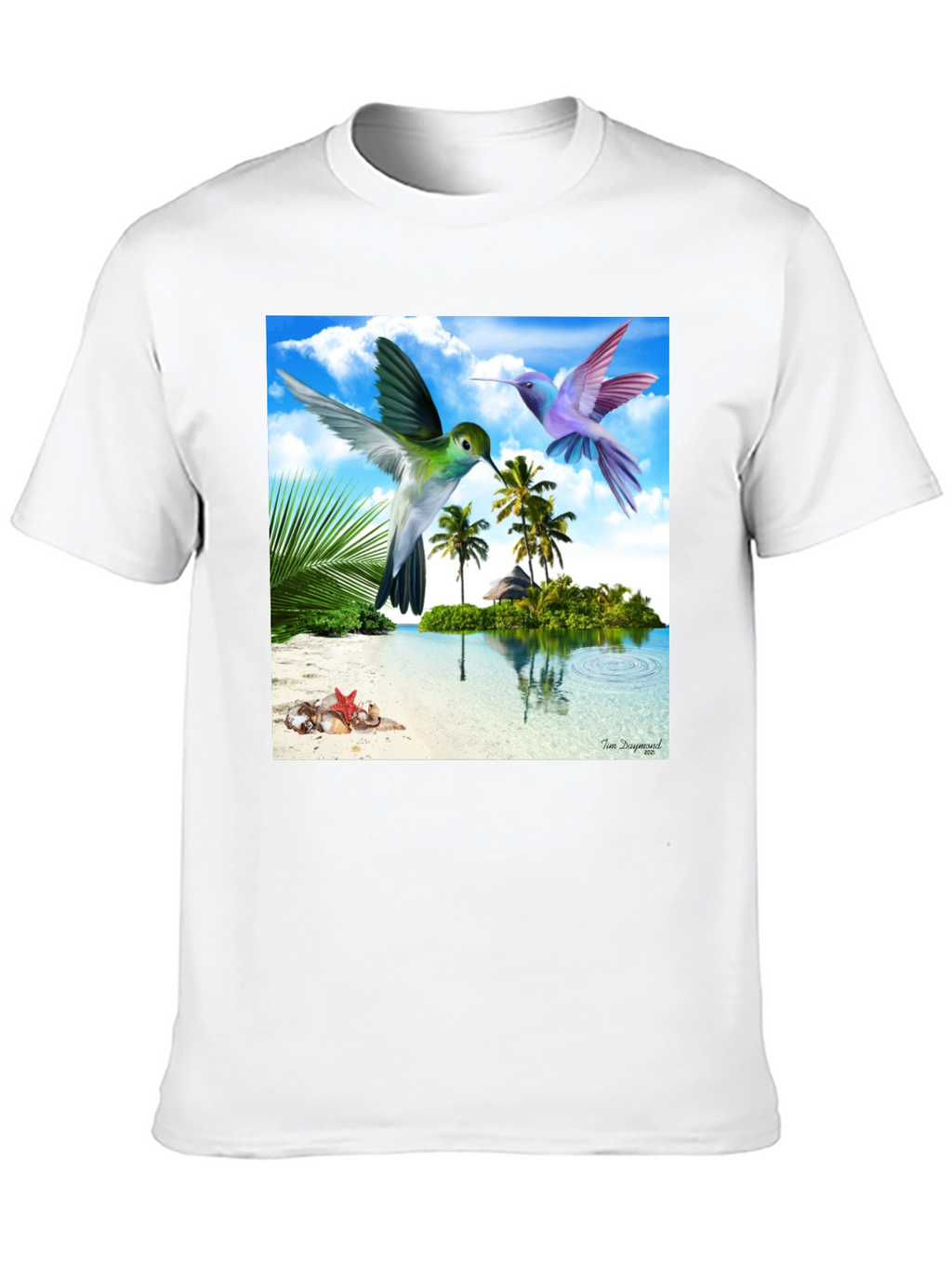 Tropical Hummingbird Graphic Tee