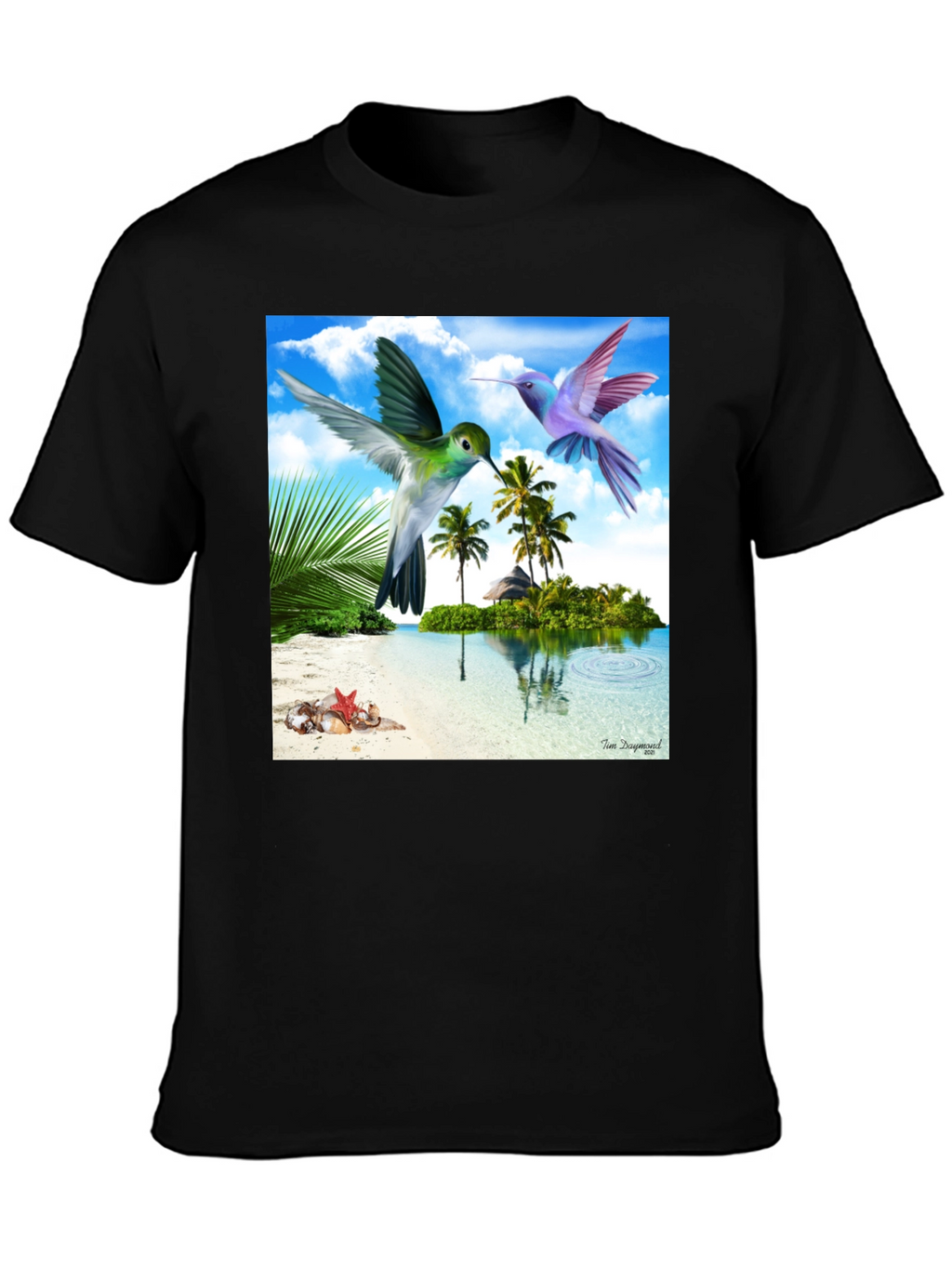 Tropical Hummingbird Graphic Tee