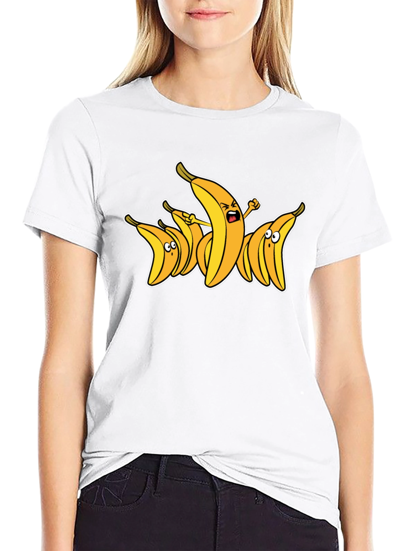 Funny Banana Cartoon Graphic T-Shirt