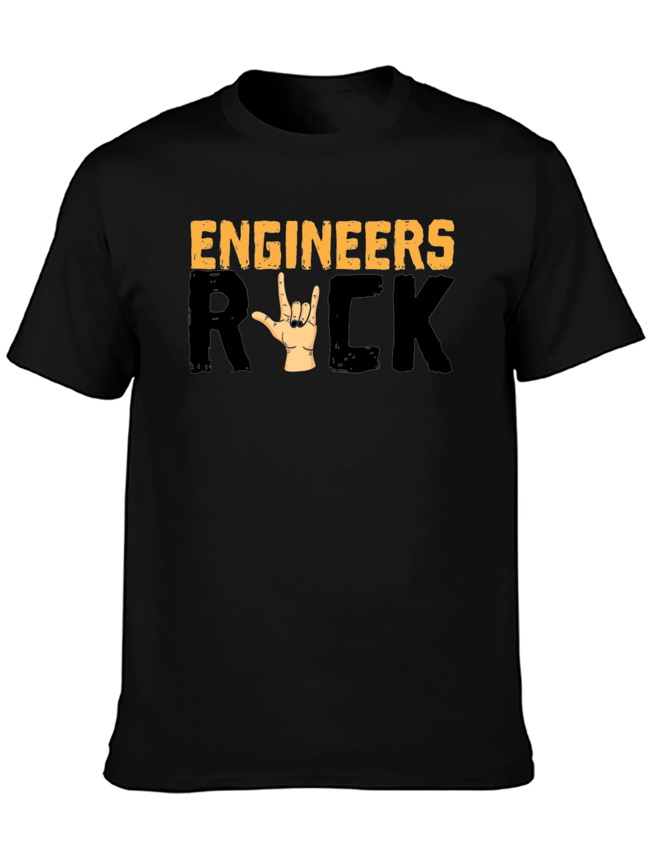 Engineers Rock T-Shirt - Heavy Metal Hand Sign