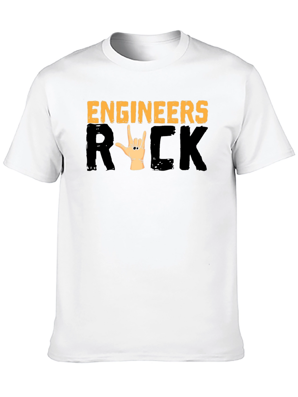 Engineers Rock T-Shirt - Heavy Metal Hand Sign