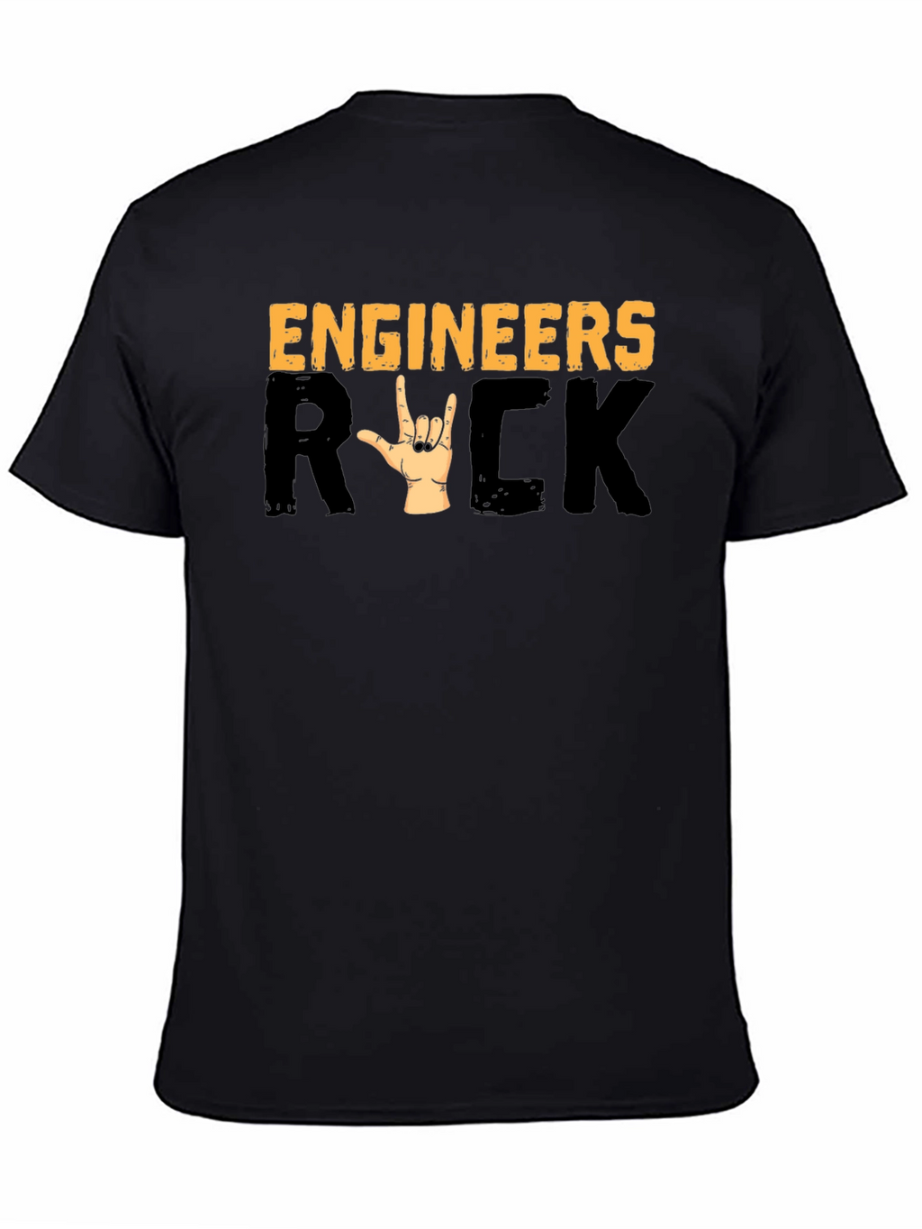 Engineers Rock T-Shirt - Heavy Metal Hand Sign