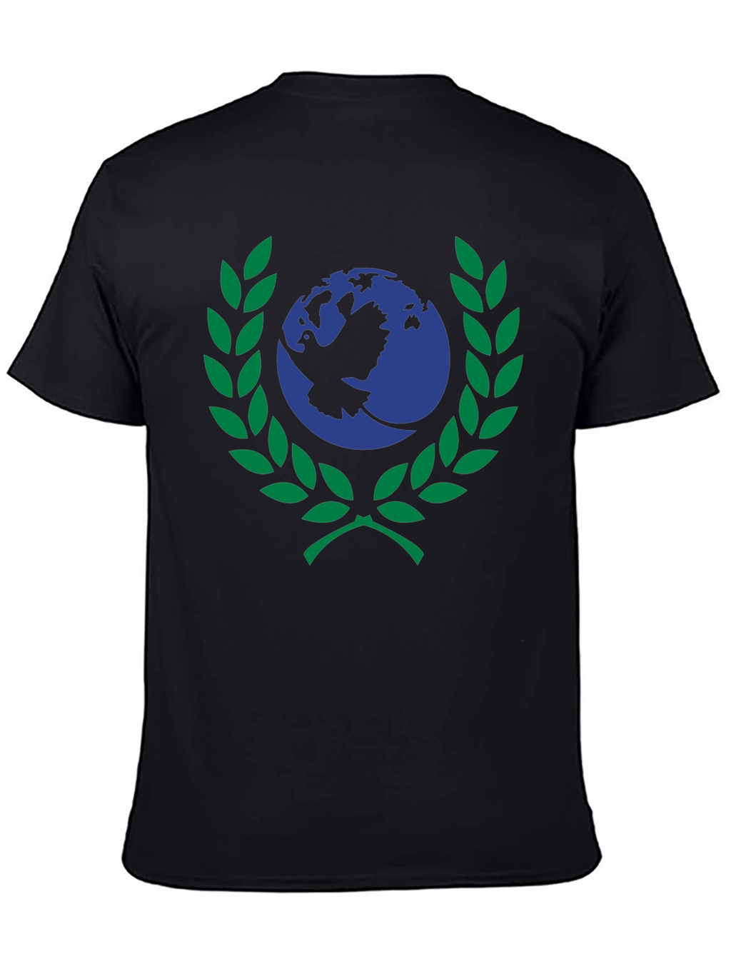 Peace Dove Globe Graphic Tee - Black