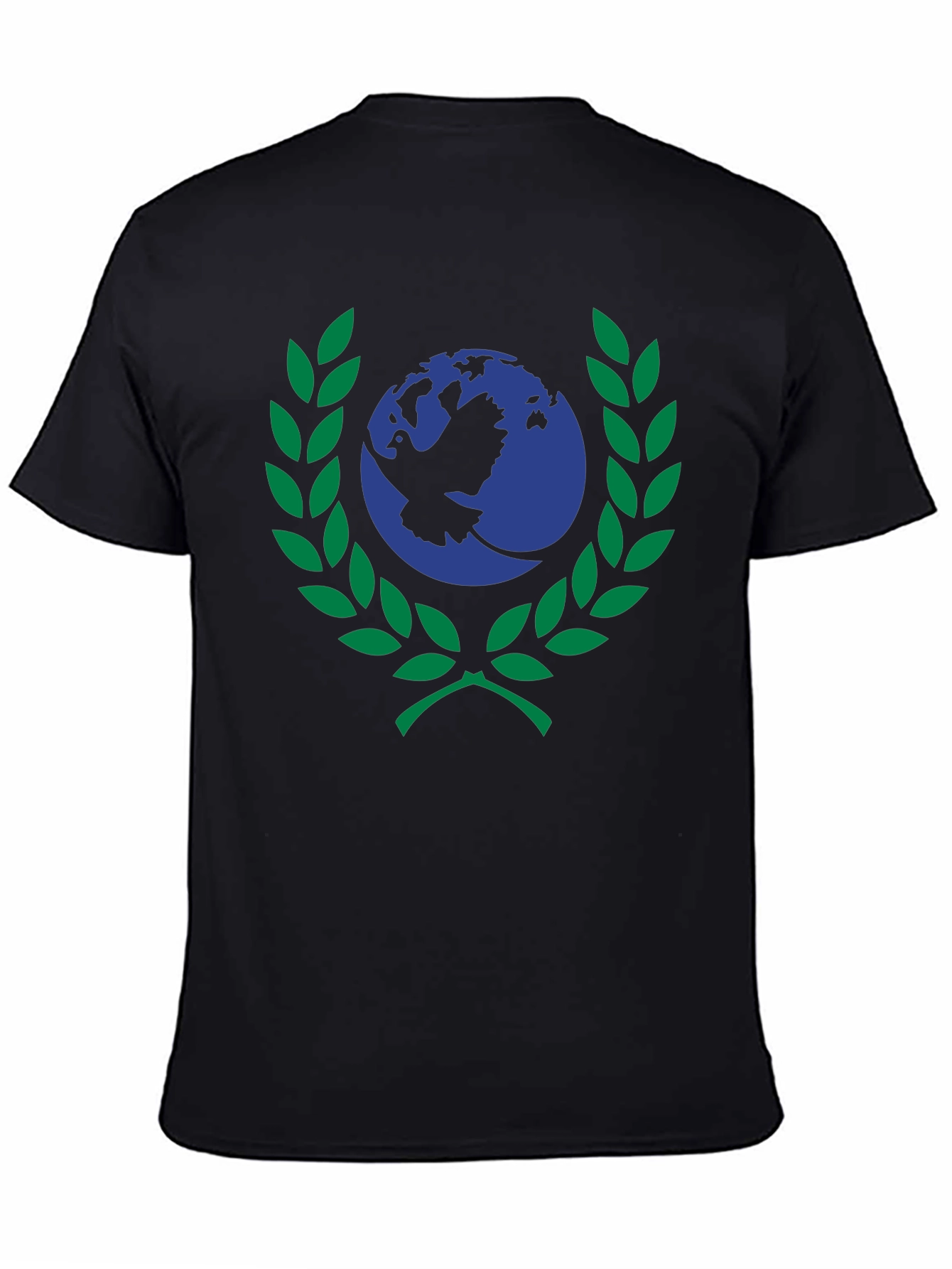 Peace Dove Globe Graphic Tee - Black