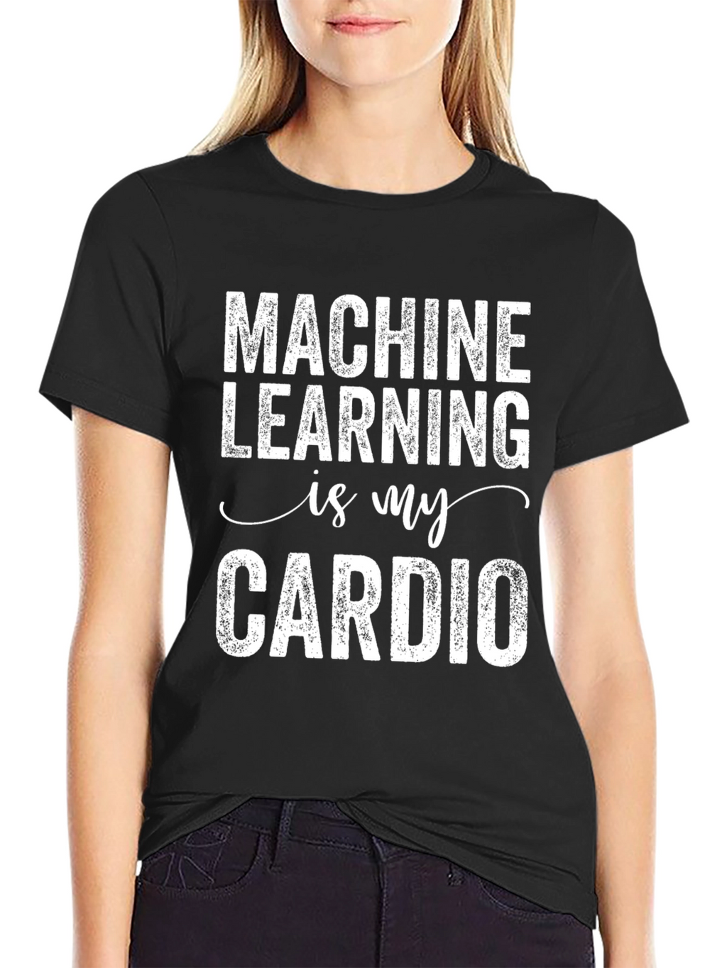 Machine Learning is My Cardio Graphic Tee