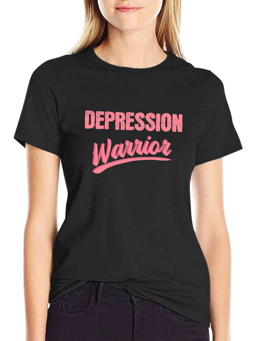 Depression Warrior Black T-Shirt