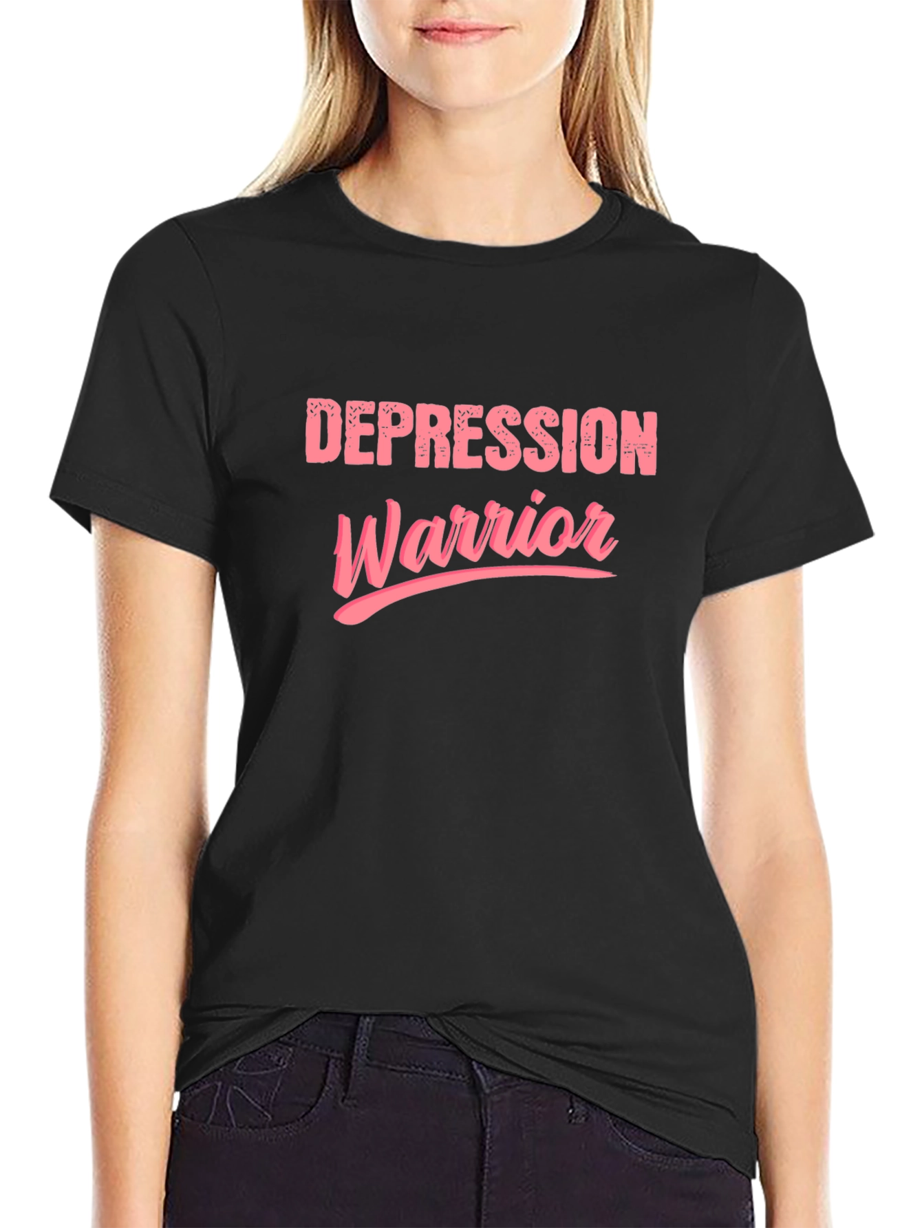 Depression Warrior Black T-Shirt